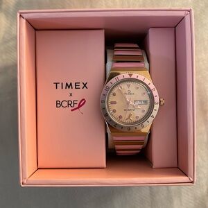 Q Timex x BCRF 36mm Stainless Steel Bracelet Watch
